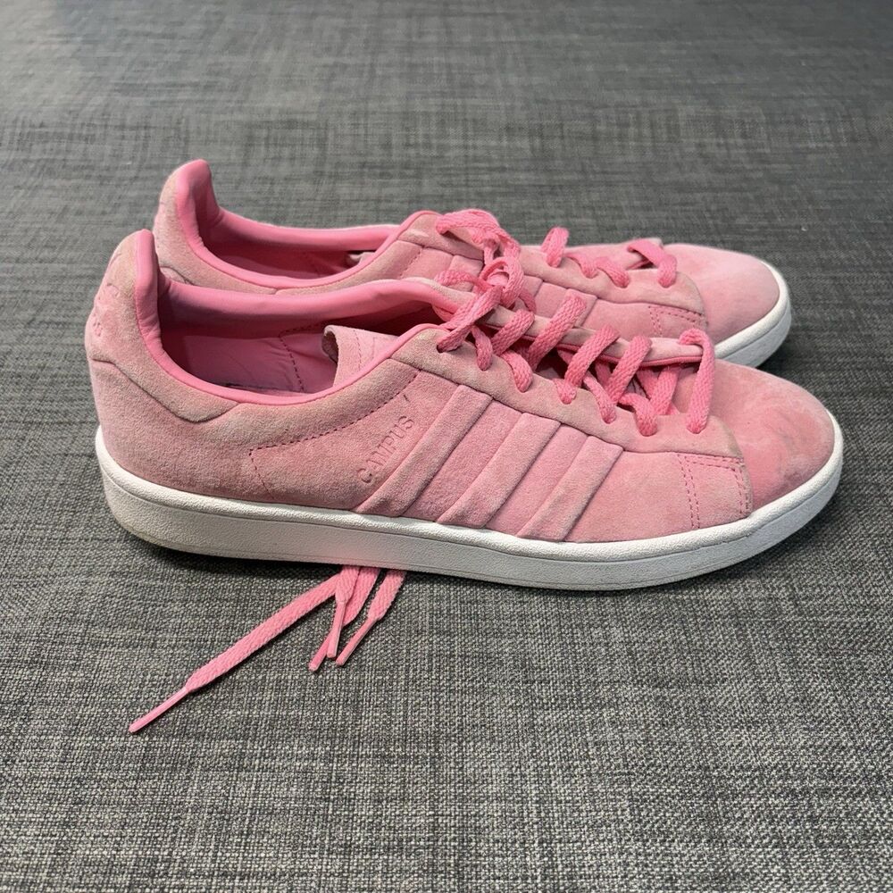 Adidas Women's Campus 'Stitch and Turn' Sneakers (CQ2740) Chalk Pink Sz 8.5